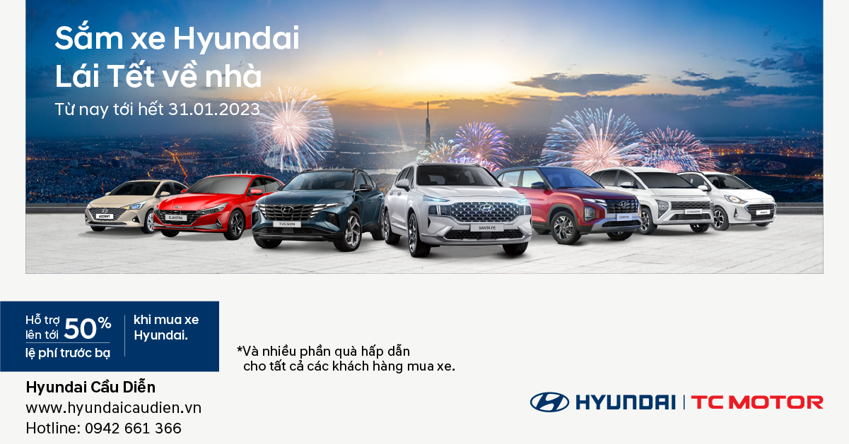 Hyundai Cầu Diễn Ưu Đãi Khủng Cho Khách Hàng Mua Xe Trong Tháng 1